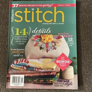 Stitch quilt magazine/book